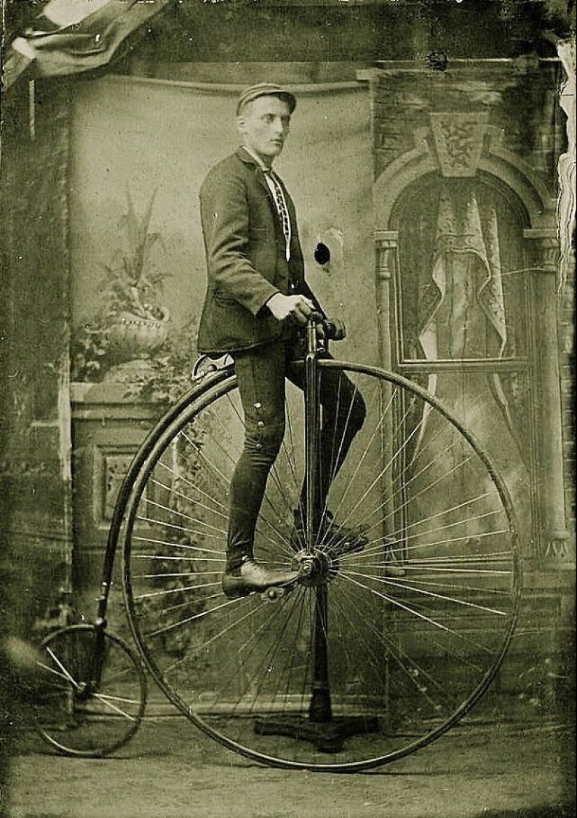 Bicycle History: The Penny-Farthing, or High Wheel