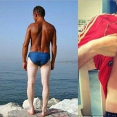 Black on top, white on the bottom — the most failed attempts to tan