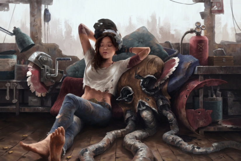 Bright illustrations by digital art master Sam Young Bright illustrations by digital art master Sam Young