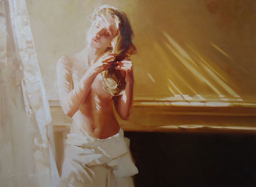 Bright nude paintings by a Russian artist