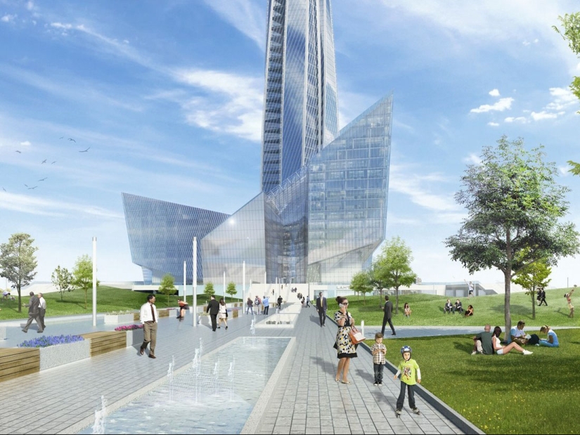 Buildings with a slope