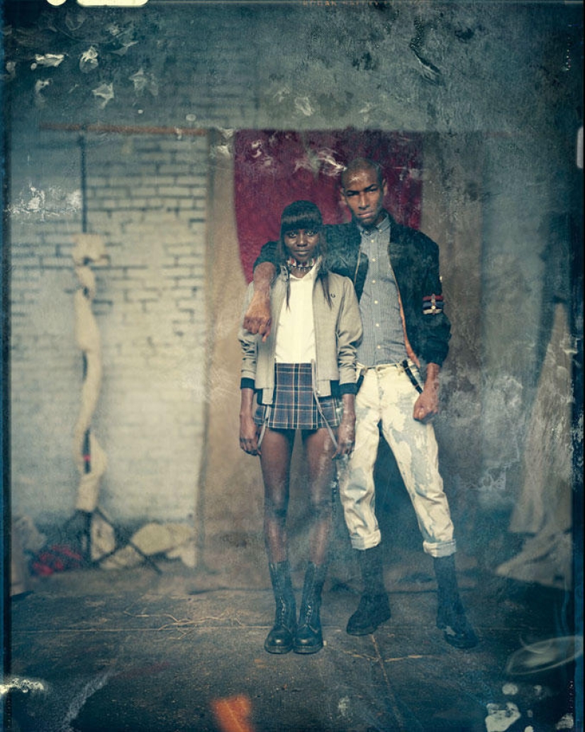 Cabezas rapadas africanas en el Proyecto Lagos Calling Cabezas rapadas africanas en el Proyecto Lagos Calling