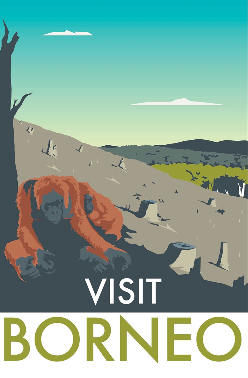 Carteles retro turísticos demasiado honestos Carteles retro turísticos demasiado honestos