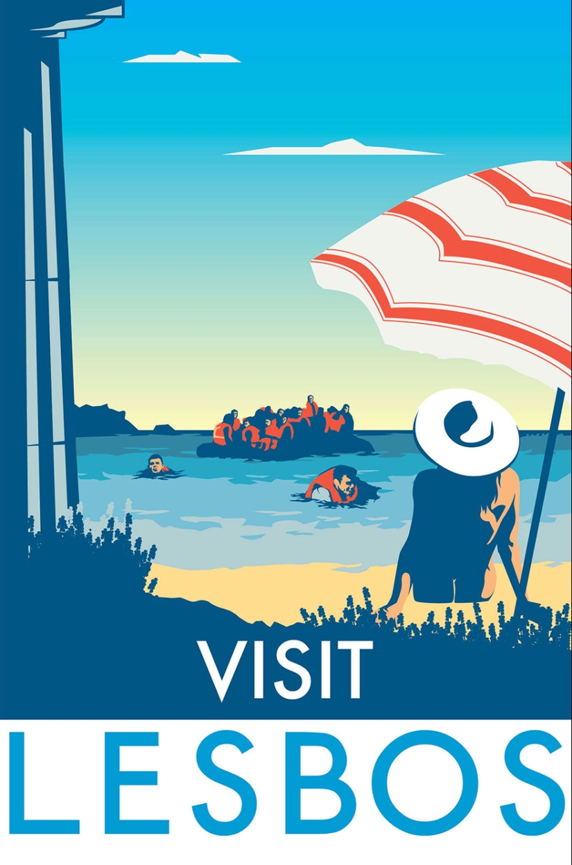 Carteles retro turísticos demasiado honestos Carteles retro turísticos demasiado honestos