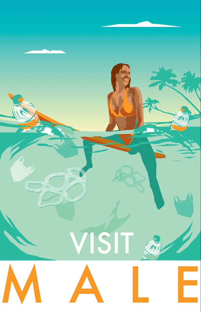 Carteles retro turísticos demasiado honestos Carteles retro turísticos demasiado honestos