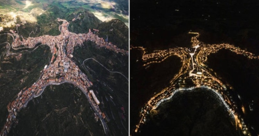 Centuripe es una pequeña ciudad siciliana con una forma muy inusual Centuripe es una pequeña ciudad siciliana con una forma muy inusual