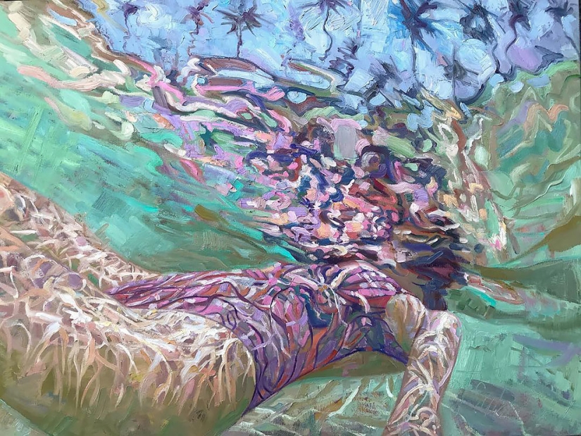 Chica en el agua: el verano de pinturas de un artista de California Isabelle Emrich Chica en el agua: el verano de pinturas de un artista de California Isabelle Emrich