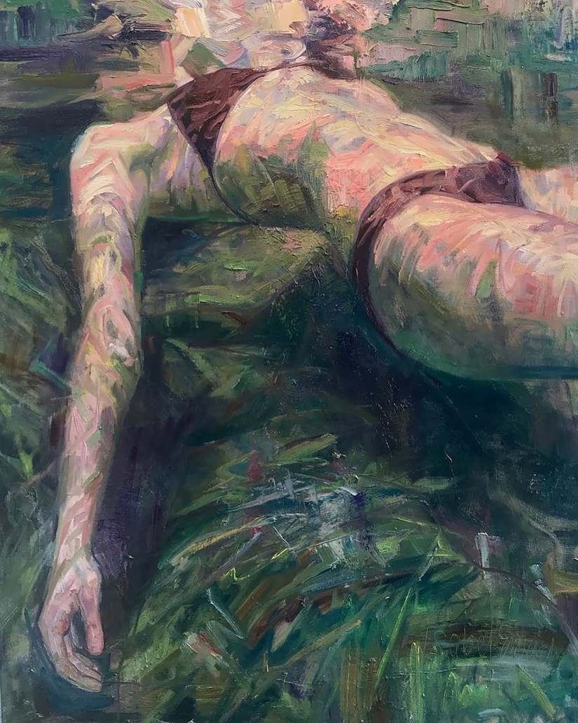 Chica en el agua: el verano de pinturas de un artista de California Isabelle Emrich Chica en el agua: el verano de pinturas de un artista de California Isabelle Emrich