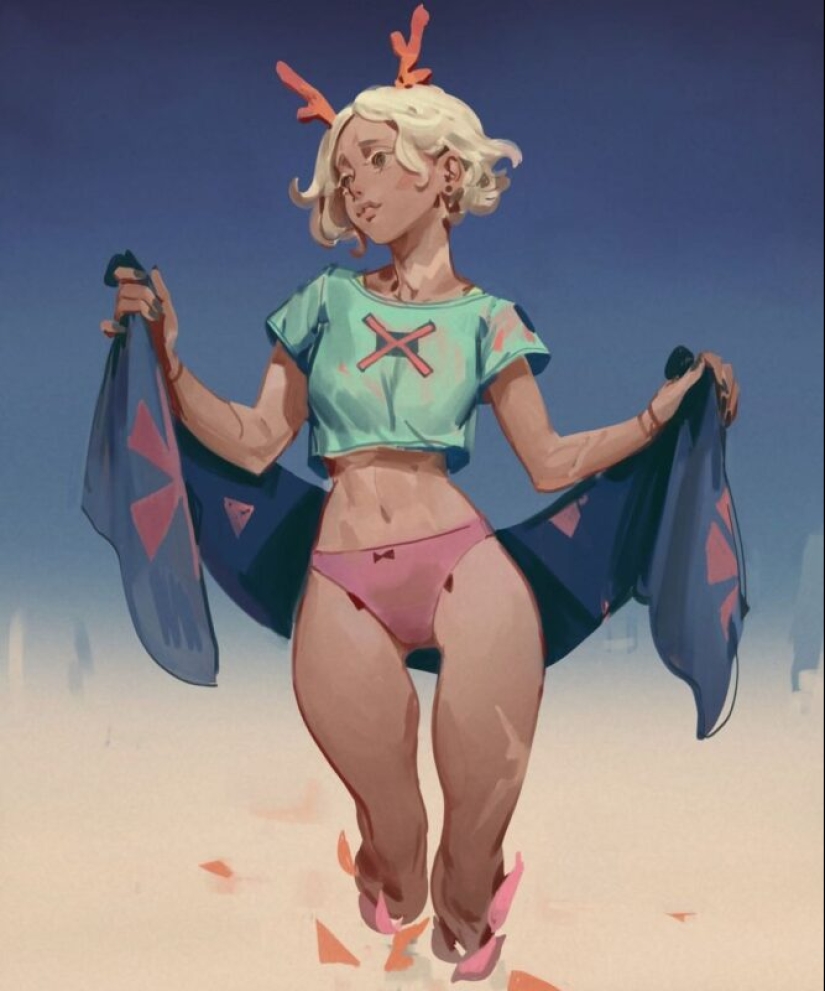 Chicas lindas de cuentos de hadas del artista de Moscú Nikolai Kurganov Chicas lindas de cuentos de hadas del artista de Moscú Nikolai Kurganov