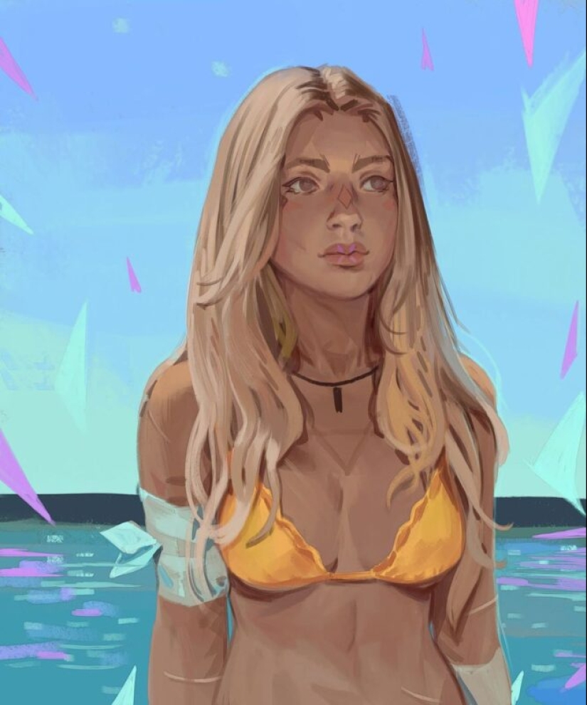 Chicas lindas de cuentos de hadas del artista de Moscú Nikolai Kurganov Chicas lindas de cuentos de hadas del artista de Moscú Nikolai Kurganov