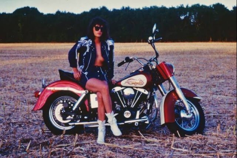 Chicas y motos-20 maravillosas imágenes retro