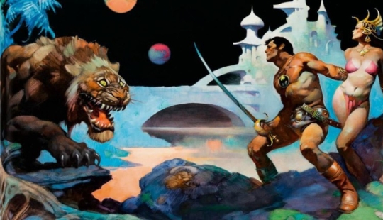 Classic Fantasy Illustration by Frank Frazetta