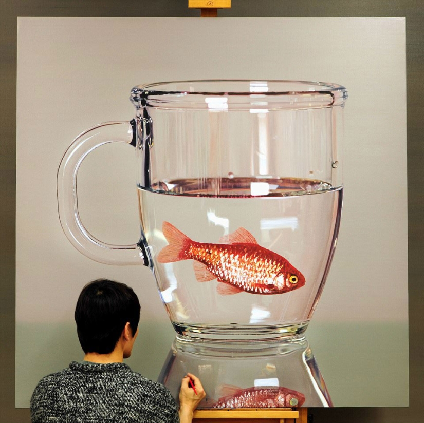 Cómo dibujar una foto: Increíbles pinturas hiperrealistas de un artista surcoreano