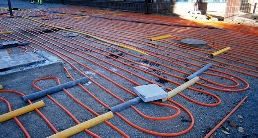 Cómo las aceras se calientan en Islandia