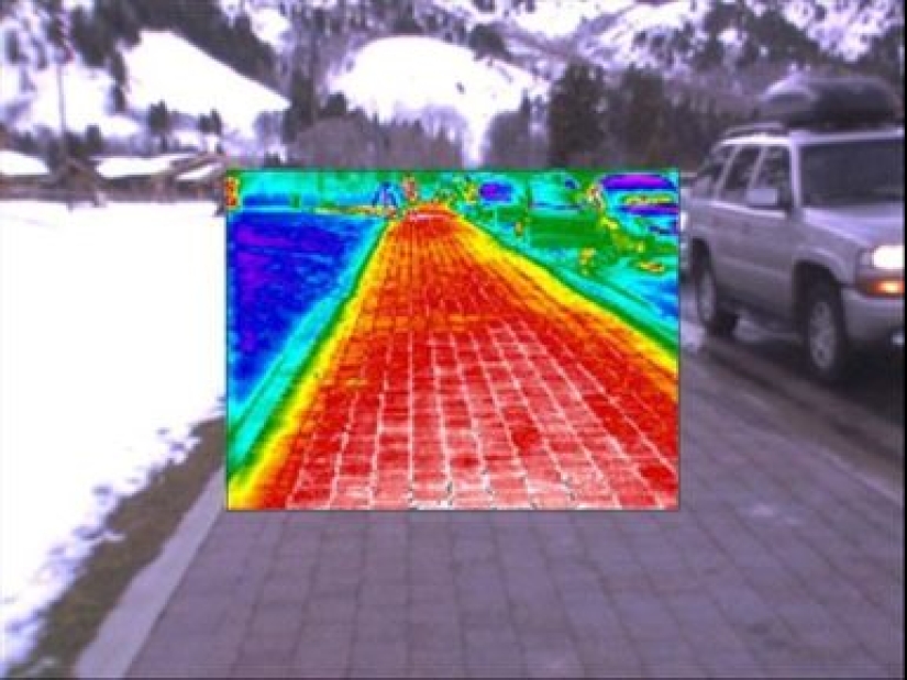 Cómo las aceras se calientan en Islandia