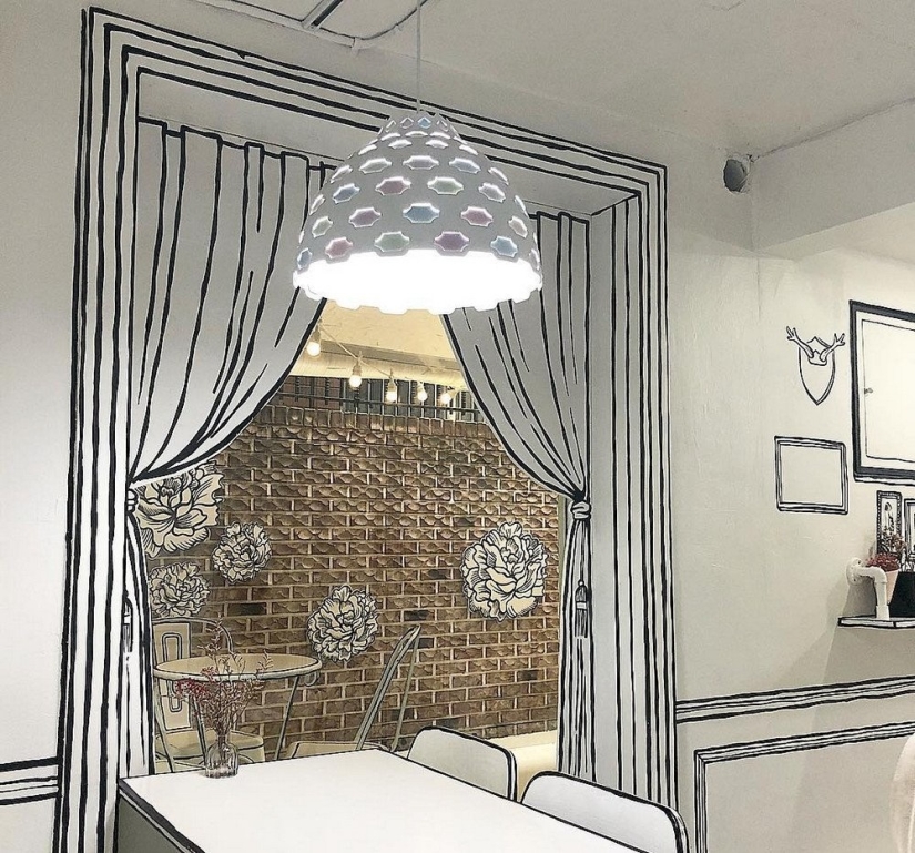 Cómo se ve un café cómico bidimensional en Seúl Cómo se ve un café cómico bidimensional en Seúl