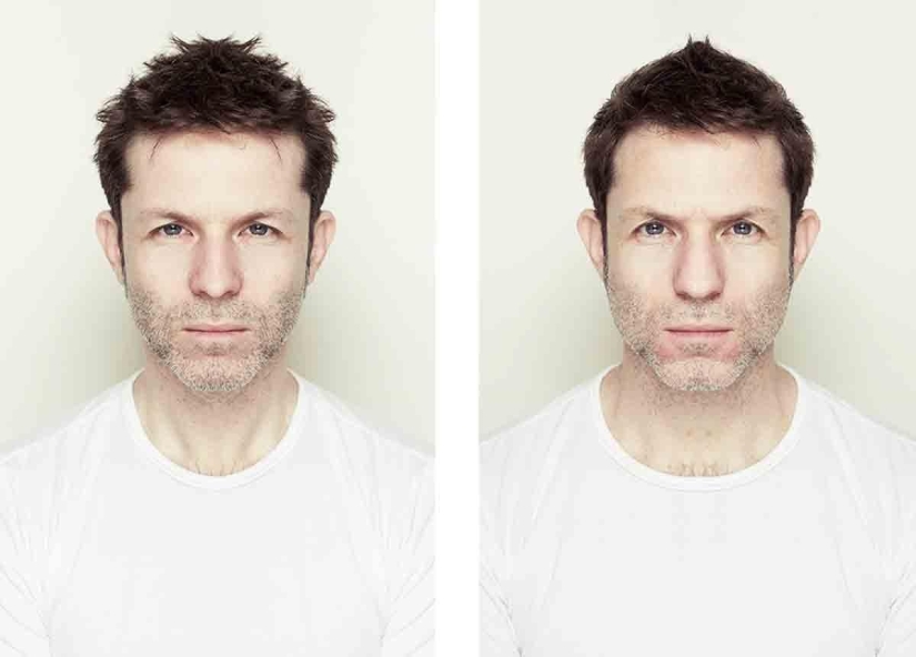 ¿Cómo se ven perfectamente simétrica cara