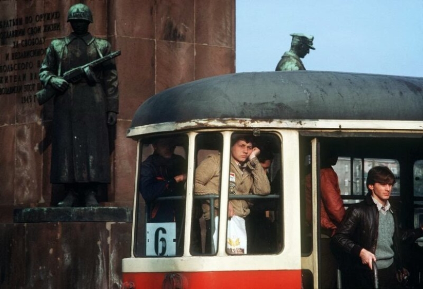 Color photographs of life in Poland in the early 1980s