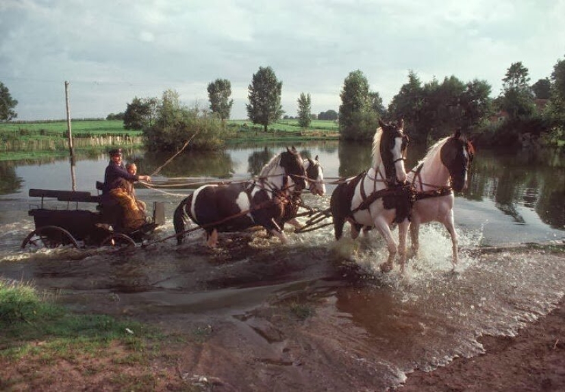 Color photographs of life in Poland in the early 1980s