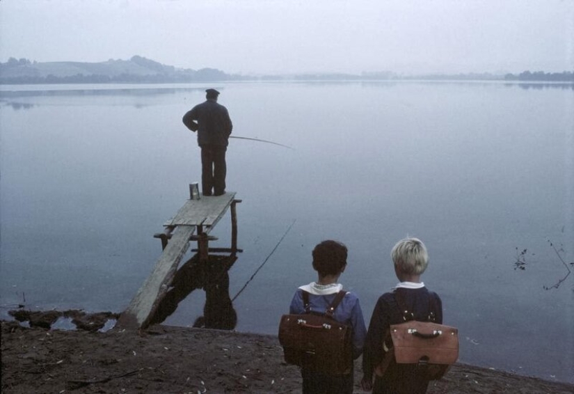 Color photographs of life in Poland in the early 1980s