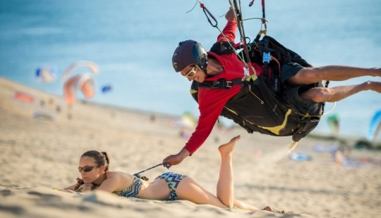 Como para no asustar a los hombres en la playa con su equipo y no puede convertirse en objeto de burla