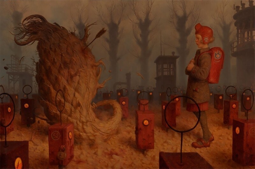 Criaturas extrañas en las pinturas de Peter Ferguson.