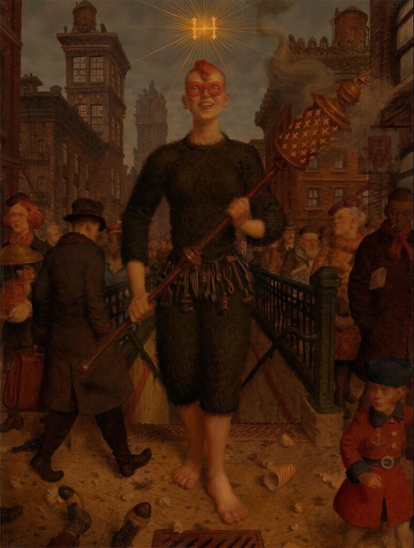 Criaturas extrañas en las pinturas de Peter Ferguson.