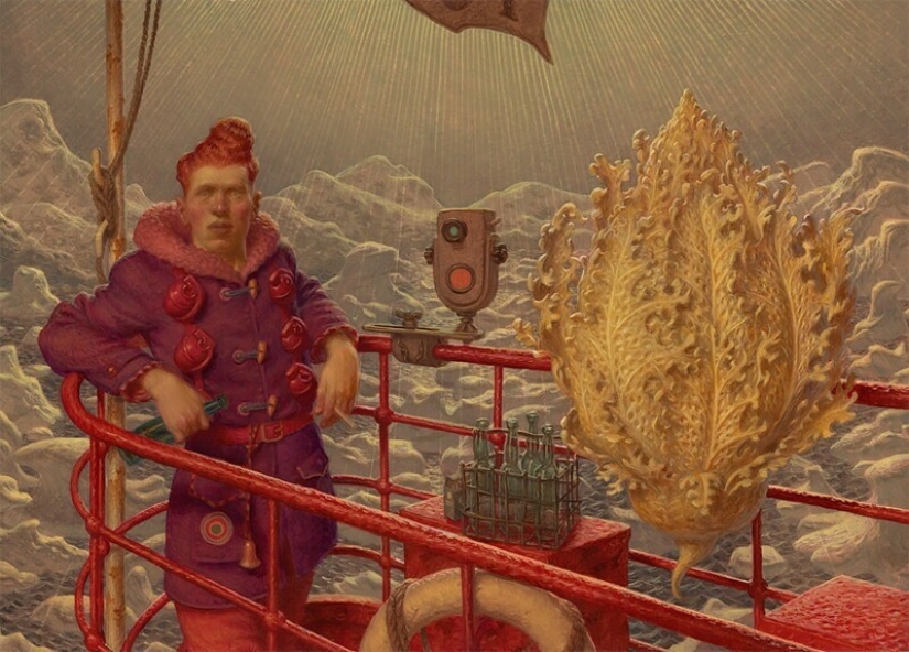 Criaturas extrañas en las pinturas de Peter Ferguson.