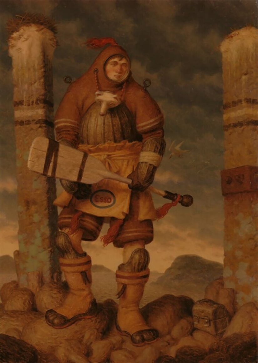 Criaturas extrañas en las pinturas de Peter Ferguson.