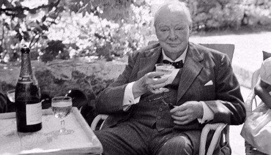 ¿Cuál era la rutina diaria de Churchill, y, lo que es whisky?