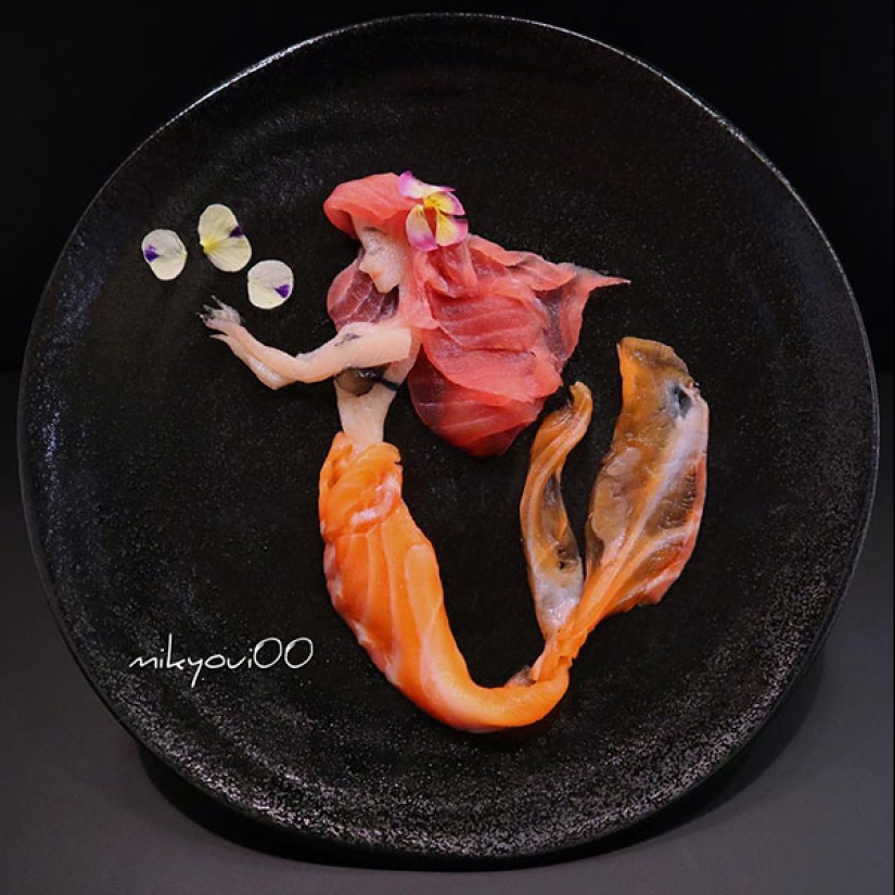 Culinary art plates: Japanese chef turns cutting fish into real masterpieces Culinary art plates: Japanese chef turns cutting fish into real masterpieces