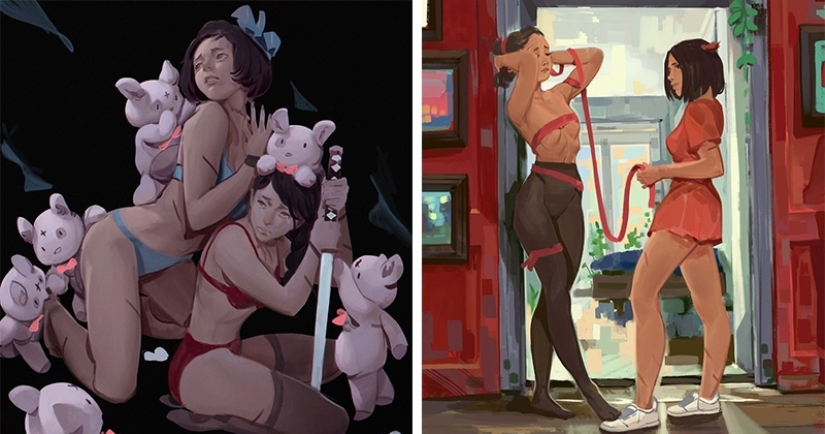 Cute girls from fairy tales from the Moscow artist Nikolai Kurganov Cute girls from fairy tales from the Moscow artist Nikolai Kurganov