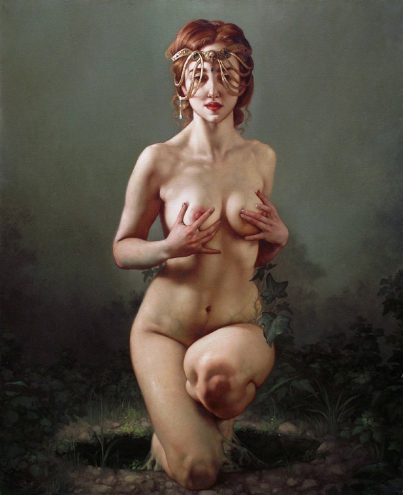 Dark eroticism in the Baroque style from the modern classic of painting Roberto Ferri