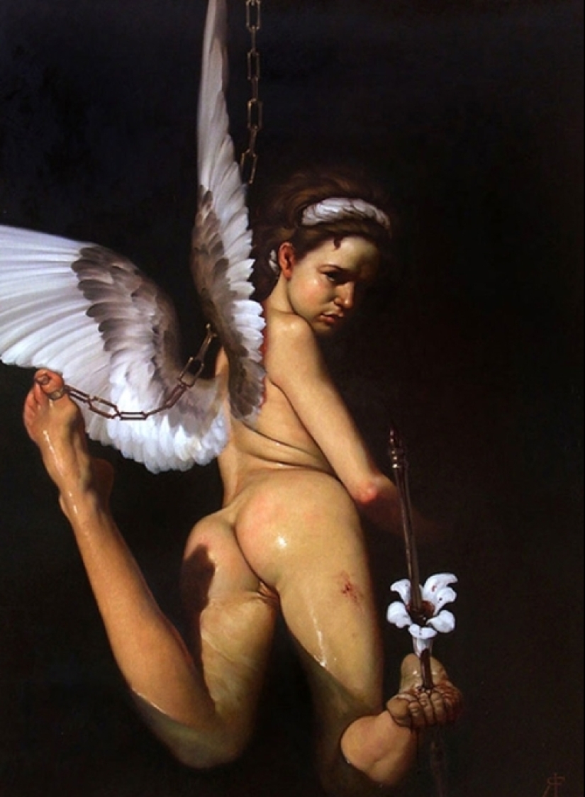 Dark eroticism in the Baroque style from the modern classic of painting Roberto Ferri