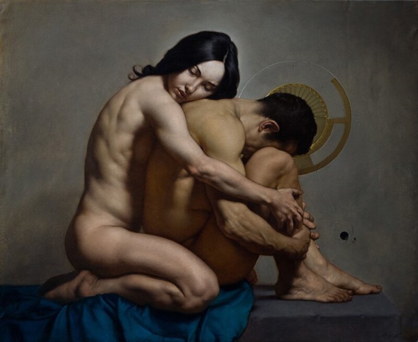 Dark eroticism in the Baroque style from the modern classic of painting Roberto Ferri