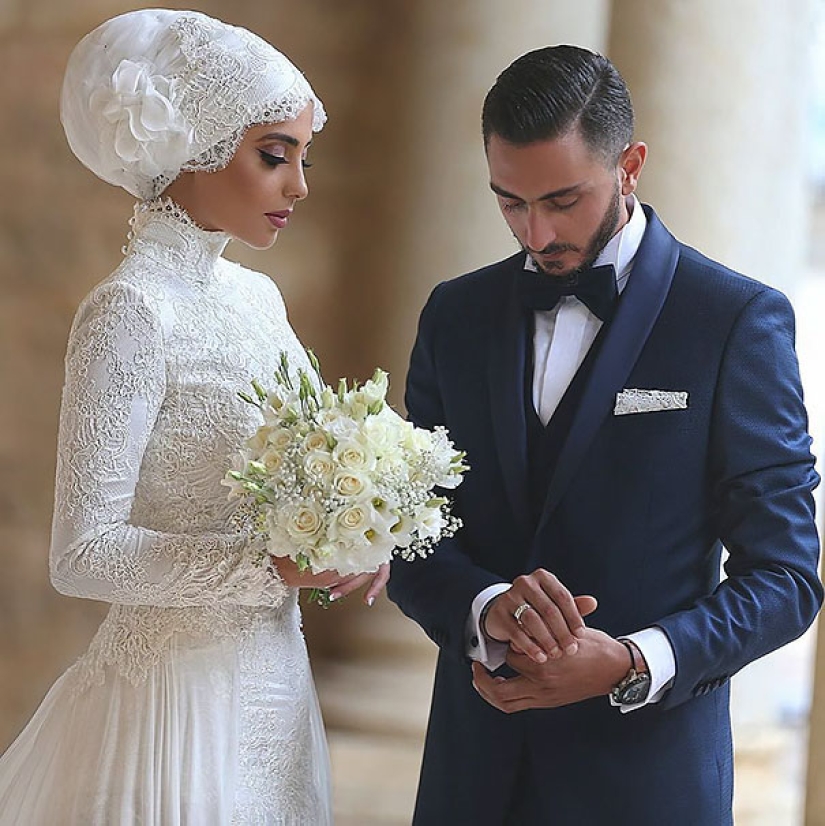 Dazzlingly beautiful brides in hijabs