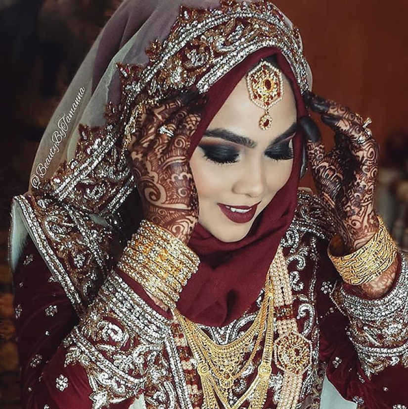 Dazzlingly beautiful brides in hijabs