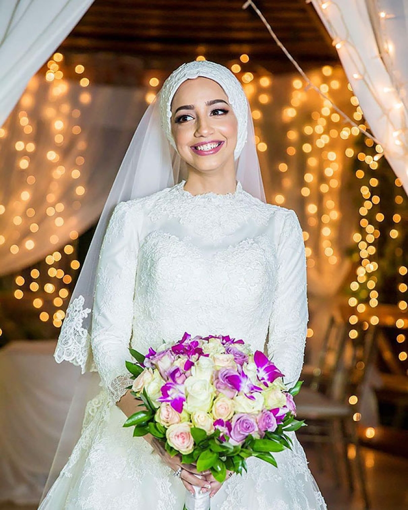 Dazzlingly beautiful brides in hijabs