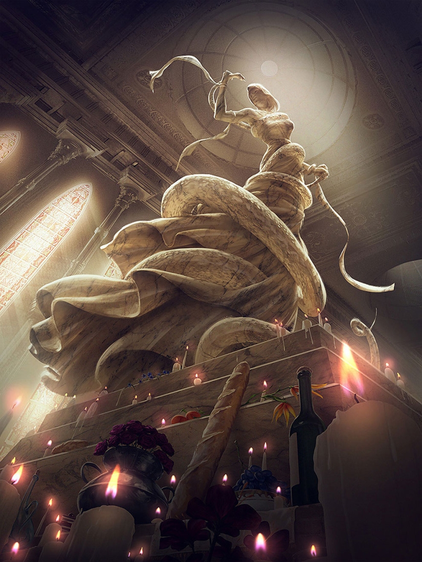 Del mito a la realidad y de vuelta: el increíble arte digital por Johannes Voss