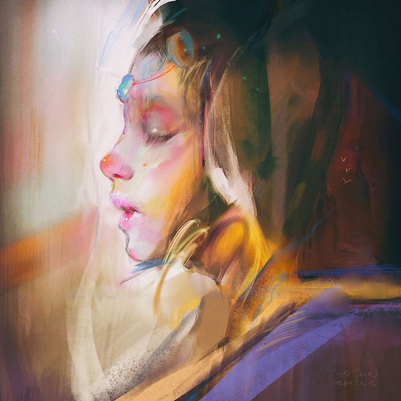 Delicate portraits from master digital painting Yanjun Chen Delicate portraits from master digital painting Yanjun Chen