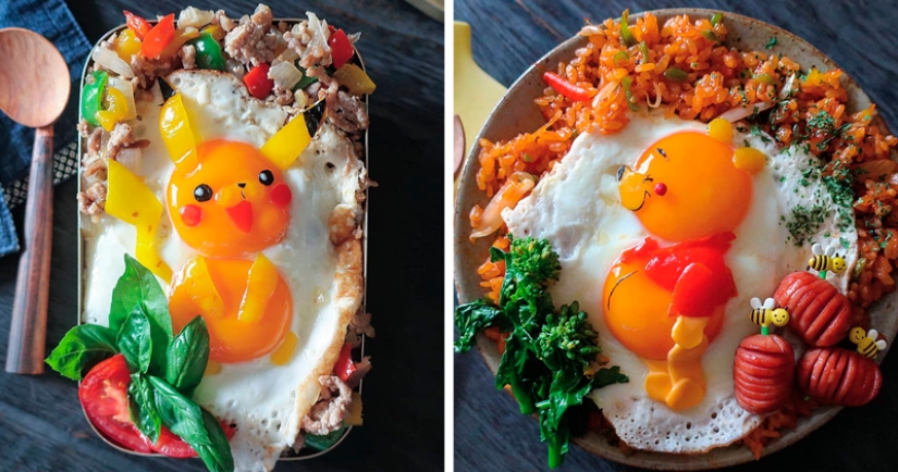 Deliciosos y hermosos huevos de un gran Japonés mamá