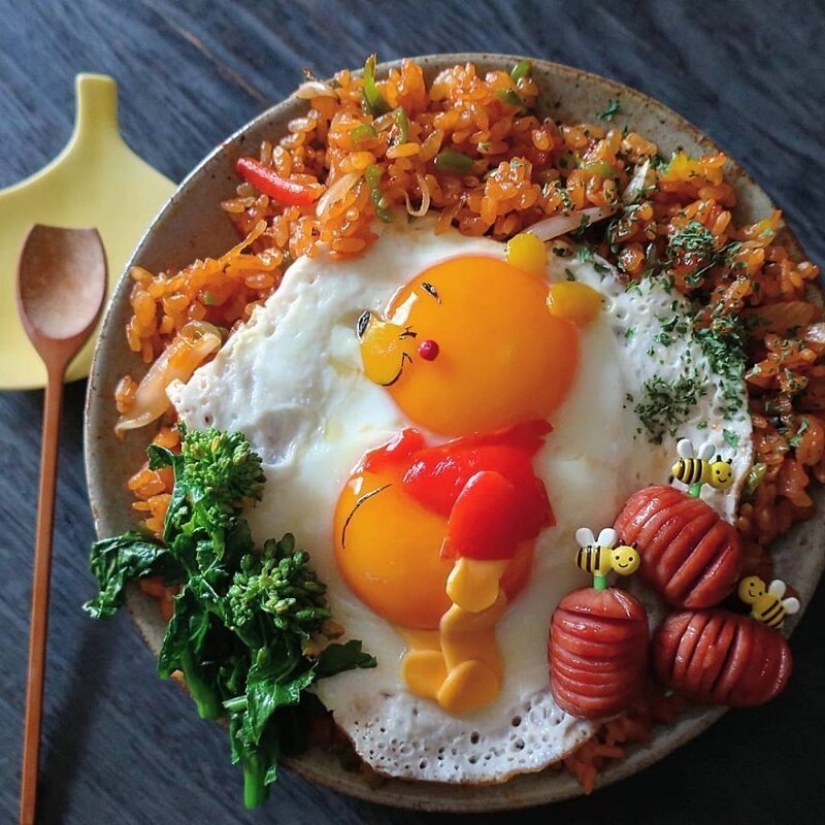 Deliciosos y hermosos huevos de un gran Japonés mamá