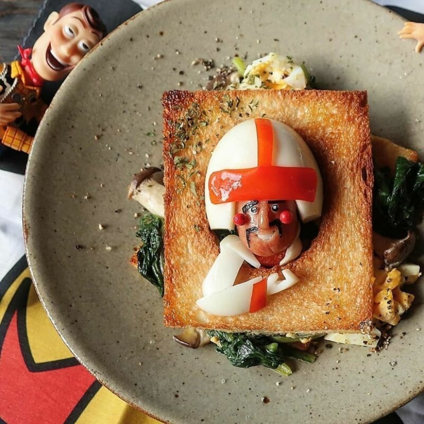 Deliciosos y hermosos huevos de un gran Japonés mamá