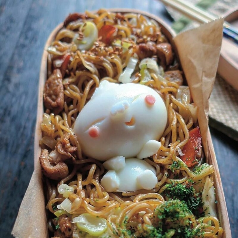 Deliciosos y hermosos huevos de un gran Japonés mamá