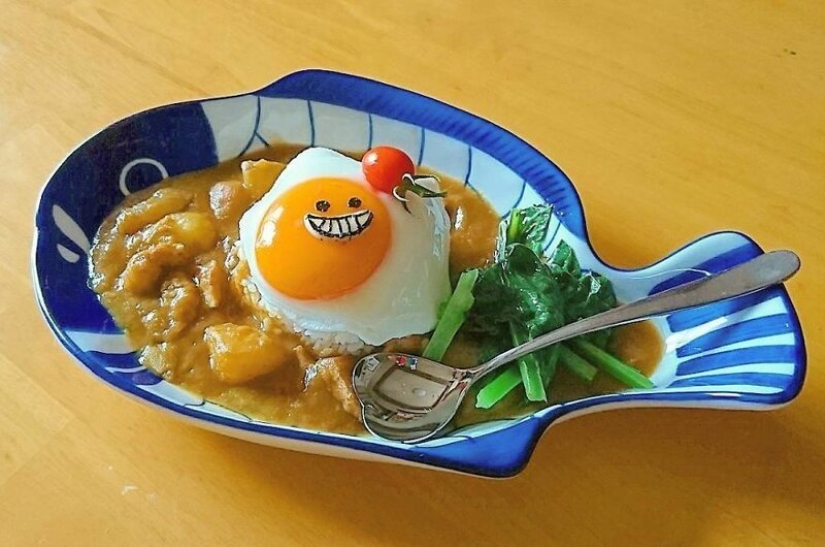 Deliciosos y hermosos huevos de un gran Japonés mamá