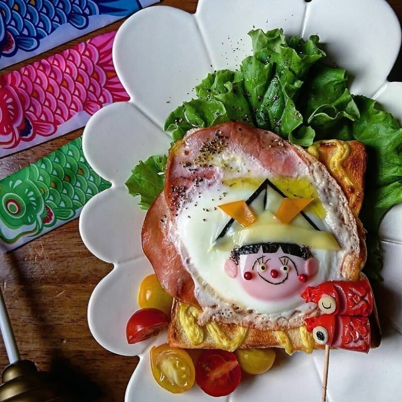 Delicious and beautiful eggs from a large Japanese mom