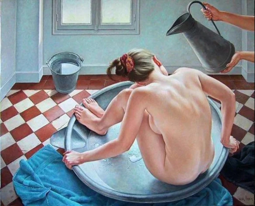 Detachment and sophisticated eroticism in the paintings of Francine Van Hove
