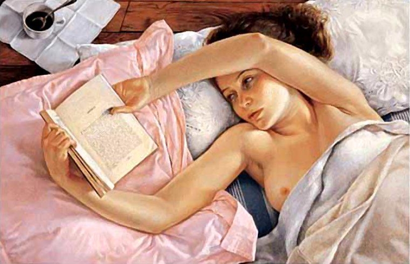 Detachment and sophisticated eroticism in the paintings of Francine Van Hove