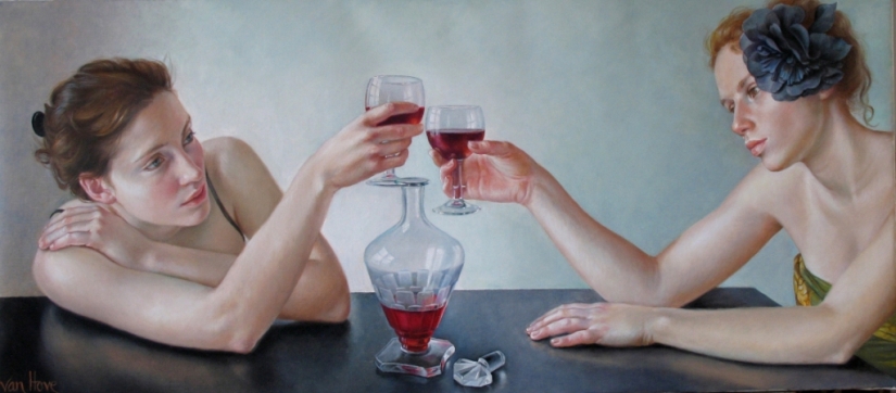 Detachment and sophisticated eroticism in the paintings of Francine Van Hove