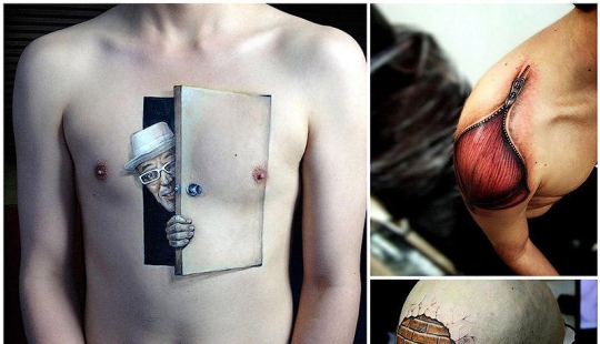 Dibujos demasiado realistas en el cuerpo